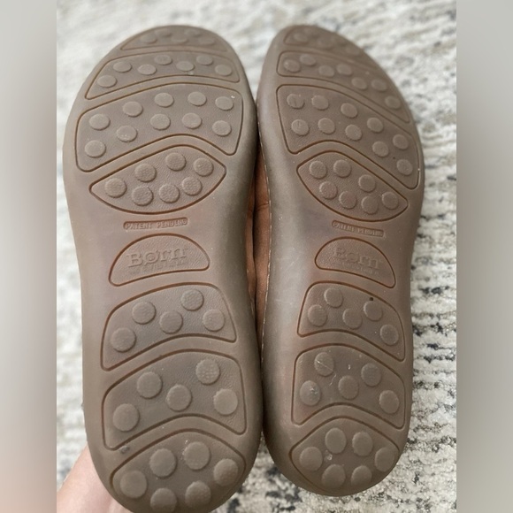 BORN Brompton Brown Leather Loafers Mens Size 11 - Picture 5 of 7